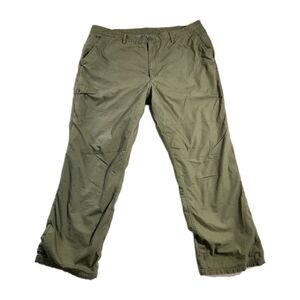 Ascend Mens 42x32 Pants Hiking Mesh Lined Army Green Cargo Cotton Blend Outdoors